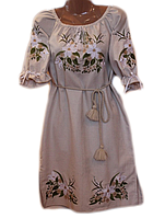 Вишита сукня "Білосніжні лілії" PL-0017
