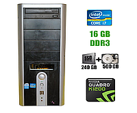 Игровой ПК Б-класс Bravo MT/ Intel Corei7-3770/ 16 GB RAM/ 240 GB SSD + 500 GB HDD/ Quadro K1200 4GB/ 280W