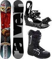 Сноуборд Zestaw Snowboard Raven Dwarf 150cm wiązania S230 buty Target