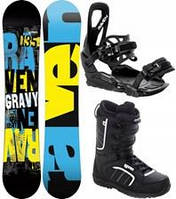 Сноуборд Zestaw Snowboard Raven Gravy Junior 130cm wiązania S230 buty Target