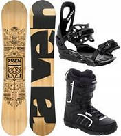 Сноуборд Zestaw Snowboard Raven Solid Classic 162cm Wide+ wiązania S230+ buty Target