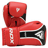 Боксерські рукавиці RDX AURA PLUS T-17 Red/Black 16 унцій (капа в комплекті), фото 3
