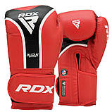 Боксерські рукавиці RDX AURA PLUS T-17 Red/Black 16 унцій (капа в комплекті), фото 4