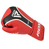 Боксерські рукавиці RDX AURA PLUS T-17 Red/Black 16 унцій (капа в комплекті), фото 7