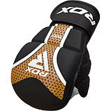 Рукавиці для ММА (Греплінгові рукавички) RDX SHOOTER AURA PLUS T-17 Black Golden XL капа у комплекті, фото 4