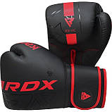 Боксерські рукавиці RDX F6 Kara Matte Red 12 унцій (капа в комплекті), фото 5