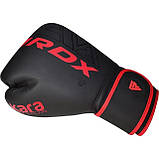 Боксерські рукавиці RDX F6 Kara Matte Red 12 унцій (капа в комплекті), фото 8