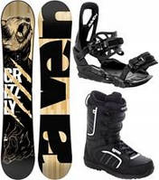 Сноуборд Zestaw Snowboard Raven Grizzly 157cm Wide wiązania S230 buty Target