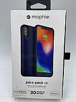 Чохол-акумулятор Mophie Juice Pack Air 1720mAh для iPhone X синій