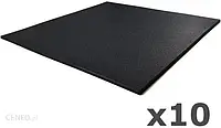 Xmor Fitness Zestaw 10X Podłoga Kwadrat Gumowa 1000 X 15 Mm (Czarna)