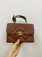 Жіноча сумочка Chanel Коричнева 26x17x9
