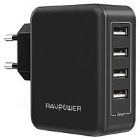 Зарядка RAVPower 40W 4-Port Wall Charger (RP-PC026BK) z14-2024