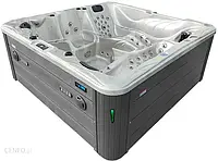 Hydrosan Wanna Spa Jacuzzi Ogrodowe Z Hydromasażem 5-Osobowa 230X230cm Cappucino Szara Spa702