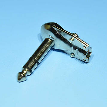 Штекер Jack 6,3 стерео кутовий (металевий корпус) WTY0025