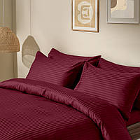 Полуторное постельное белье сатин SANGRIA Cosas Бордовый 160х220 см z113-2024