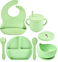 Набор посуды 2Life Y3 7 шт Зеленый (n-9835) SC, код: 7774939