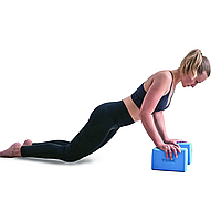 Блок для йоги York Fitness синий m