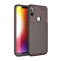 Чехол Carbon Case Motorola P30 Note Коричневый (hub_iijE33331) ST, код: 1374140