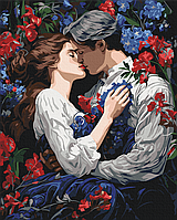 Картина за номерами Поцілунок у квітучому саду  Brushme 40 х 50 BS53897