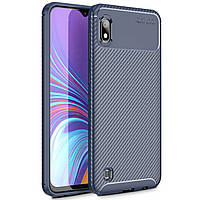 Чехол Carbon Case Samsung A105 Galaxy A10 Синий (hub_Vioc29277) SN, код: 1374231