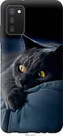 Чехол силиконовый Endorphone Samsung Galaxy A03s A037F Дымчатый кот (825u-2381-26985) FE, код: 7952196
