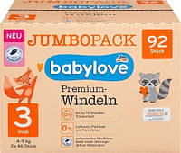 Подгузники Babylove Premium Jumbo Pack 3 Mdii (4-9 кг) 92 шт z113-2024