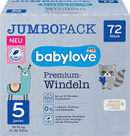 Подгузники Babylove Premium Jumbo Pack 5 Junior (10-16 кг) 72 шт z113-2024