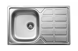 Кухонна мийка Deante SOUL 1-камерна обертова, з крилом і декором, 780х490х160 мм
