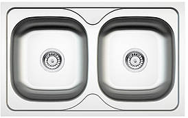 Кухонна мийка Deante MAREDO DEKOR 2-камерна обертова, з декором, 800x500x170 мм