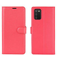 Чехол-книжка Litchie Wallet для Samsung Galaxy A02s Red SN, код: 6761604