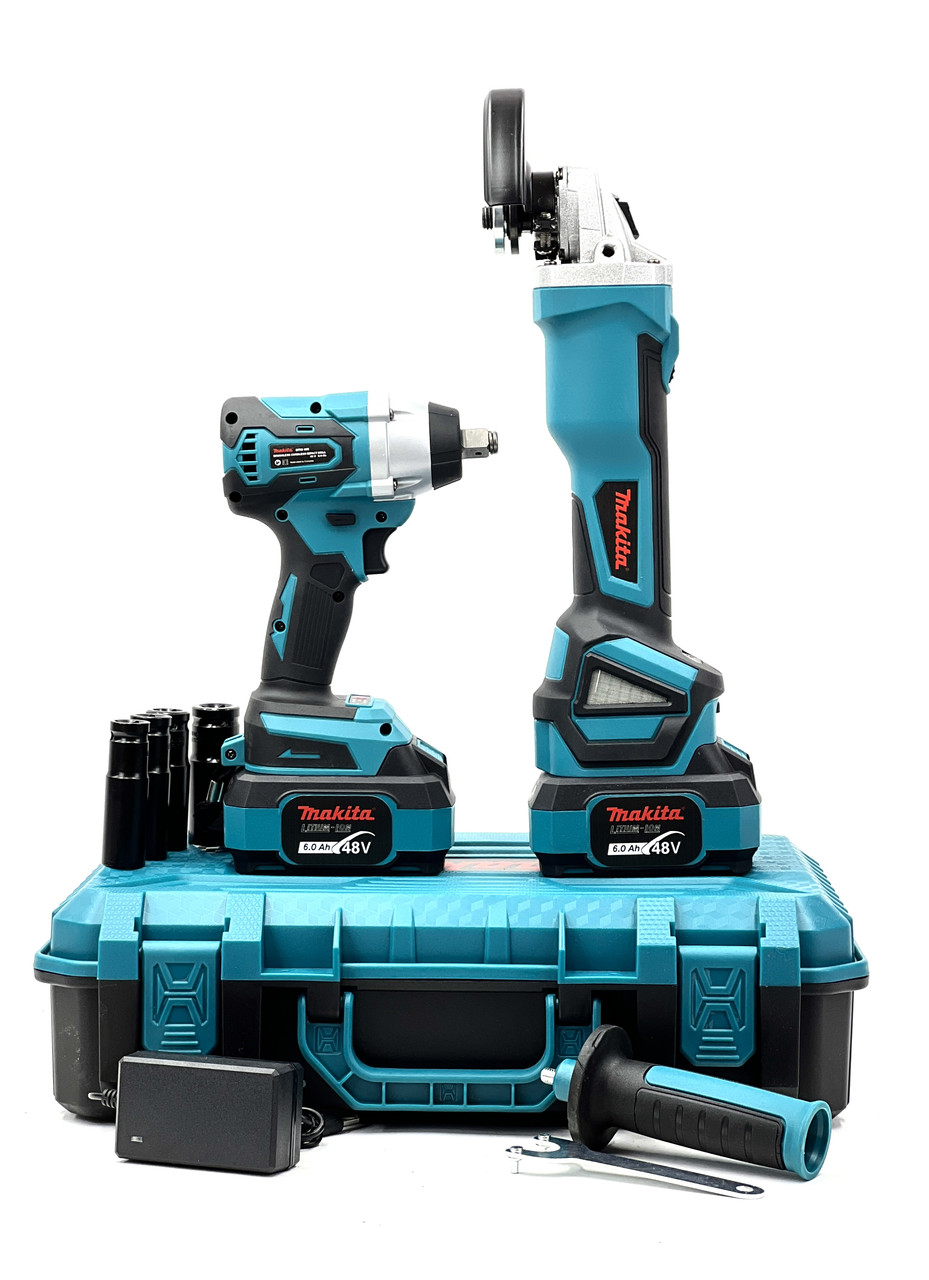 Набір Makita 2 у 1 | Гайковерт DTW385 | Болгарка Makita DGA506ZPRO