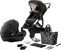 Дитяча коляска Kinderkraft Wózek 2w1 PRIME 2020 czarny