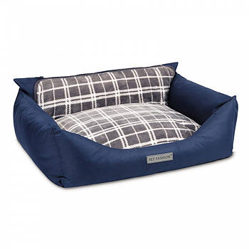 Лежак для собак 66*52*24 см Pet Fashion «Prime» (синій)