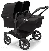 Дитяча коляска Bugaboo Donkey 5 Twin - wózek głęboko-spacerowy dla bliźniąt-Black-Midnight Black-Midnight