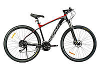 Спортивный велосипед для взрослых на рост 172-180см 29 дюймов CORSO Magnus Черный с красным