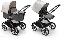 Дитяча коляска Bugaboo Fox 3 Zestaw Graphite + Grey Melange + Misty White Głęboko Spacerowy