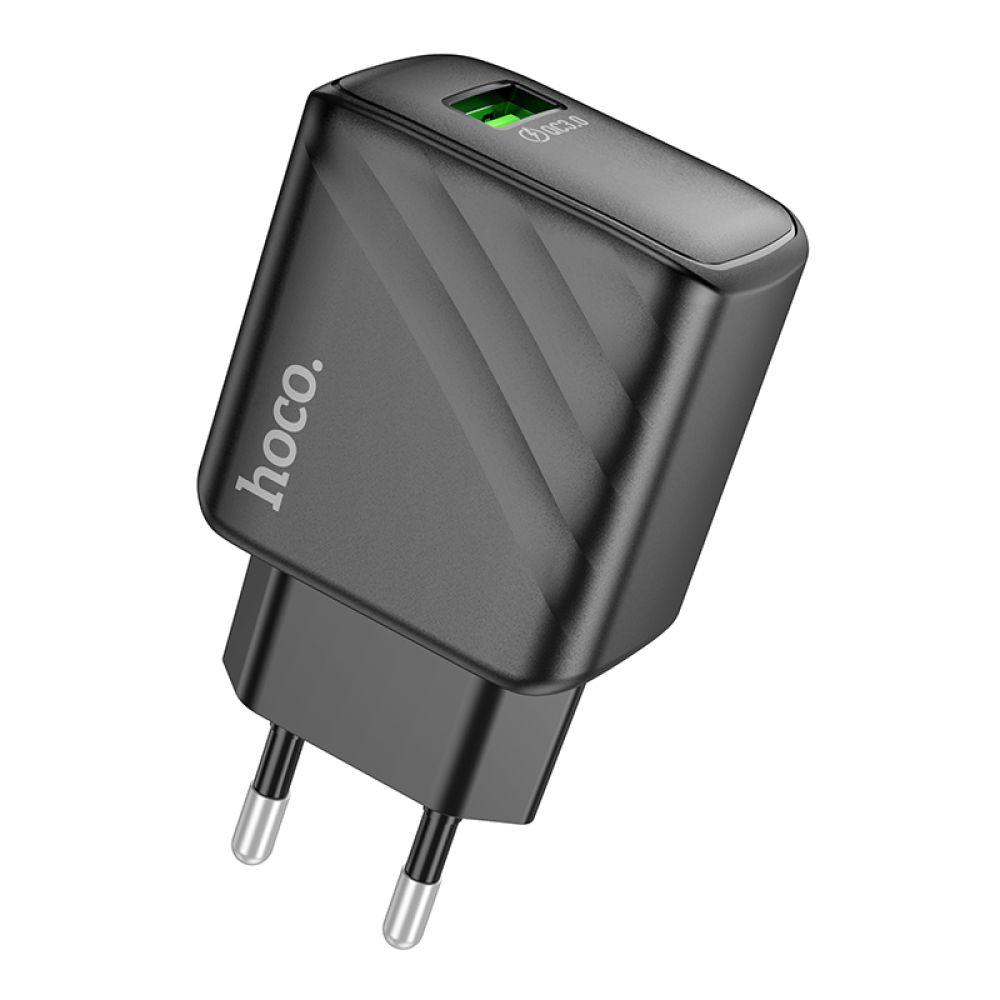 Мережевий Зарядний Пристрій Hoco CS21A 1USB QC 18W Колір Чорний