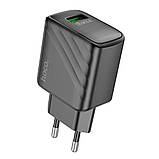 Мережевий Зарядний Пристрій Hoco CS21A 1USB QC 18W Колір Чорний, фото 5