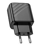 Мережевий Зарядний Пристрій Hoco CS21A 1USB QC 18W Колір Чорний, фото 7