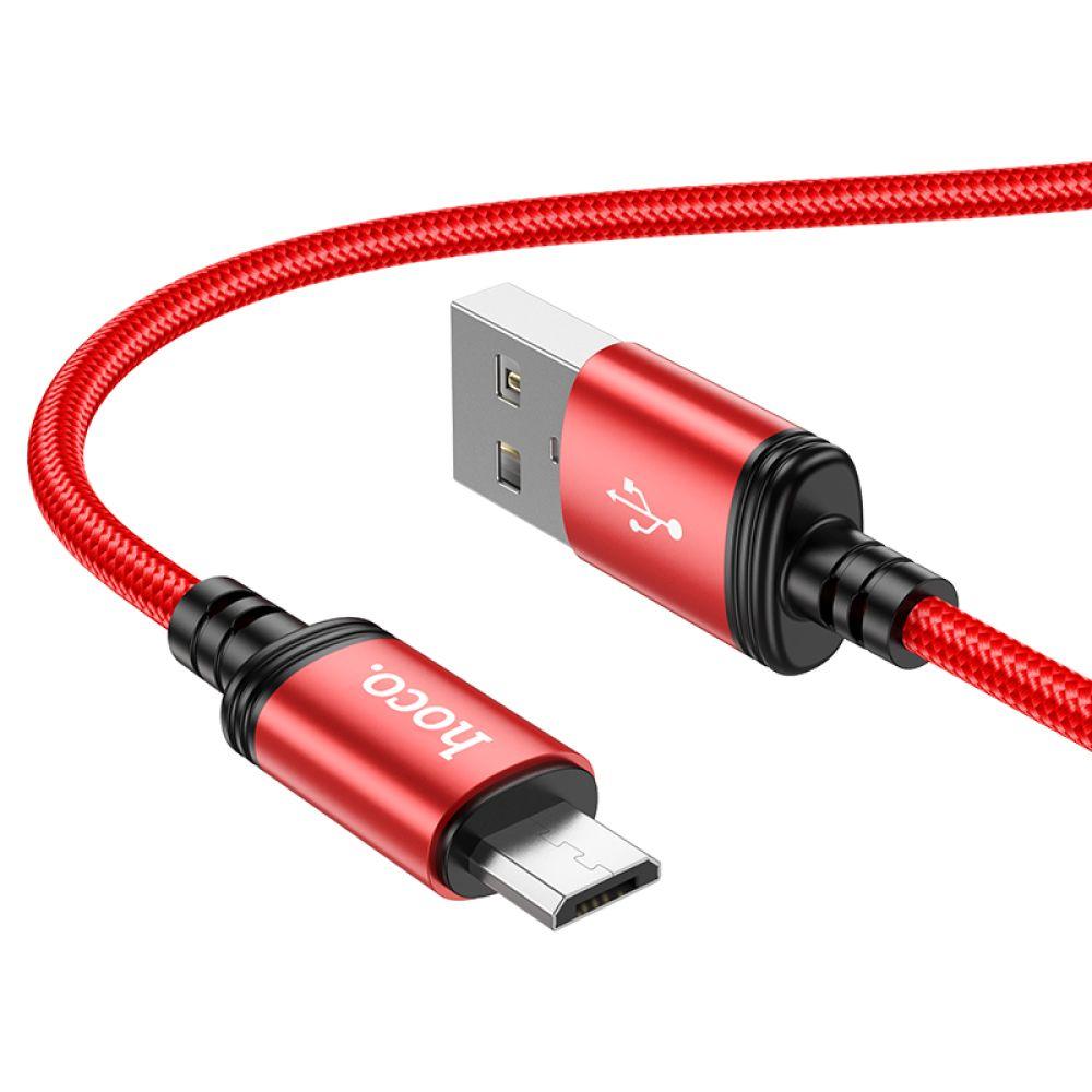 Кабель USB Hoco X89 Wind Micro 2.4A Колір Червоний