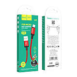 Кабель USB Hoco X89 Wind Micro 2.4A Колір Чорний, фото 5