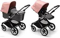 Дитяча коляска Bugaboo Fox 3 Zestaw Graphite + Grey Melange + Morning Pink Głęboko Spacerowy