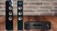 Музичний центр Yamaha Zestaw Stereo R-S202D Pure Acoustics Nova 8 Czarny