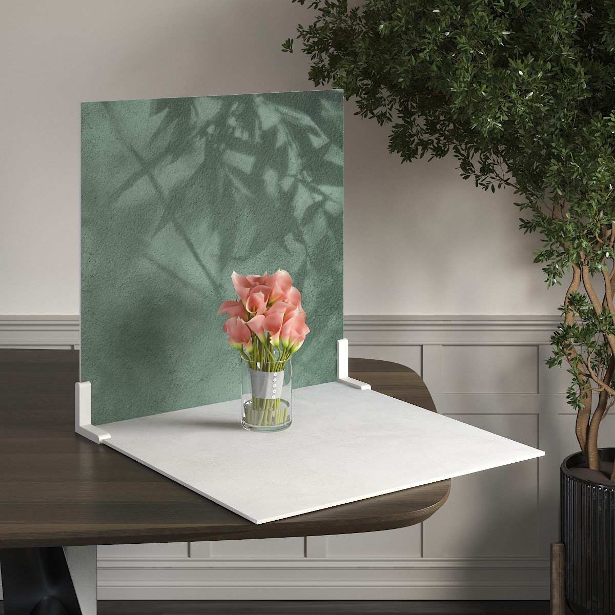 Пластиковий кутовий 2d фотофон, PolyPlast 40x40см - №62290, фото 1