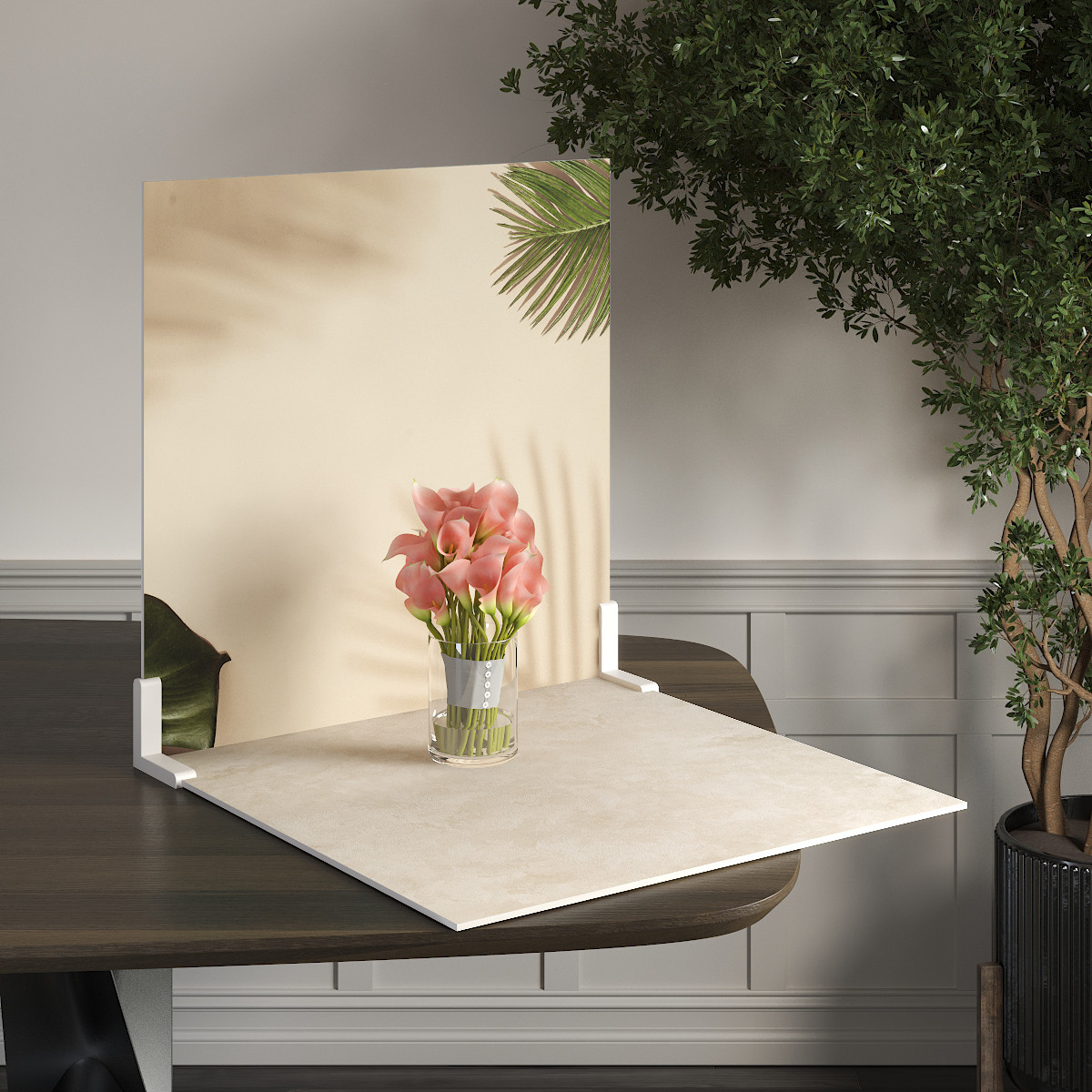 Пластиковий кутовий 2d фотофон, PolyPlast 40x40см - №62295, фото 1