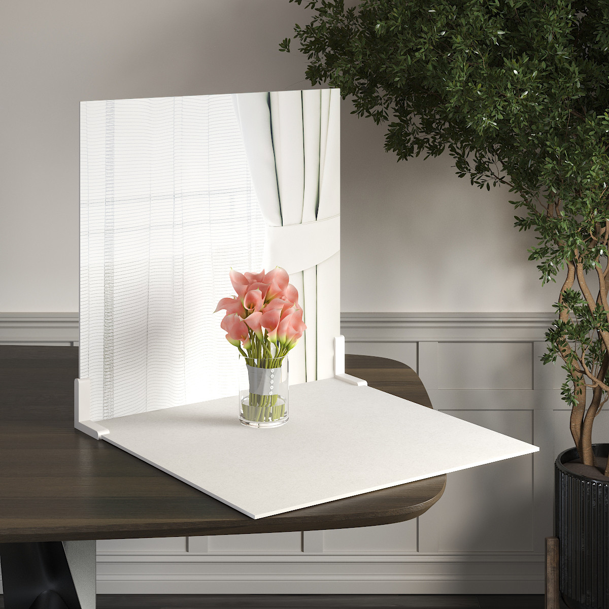Пластиковий кутовий 2d фотофон, PolyPlast 40x40см - №62296