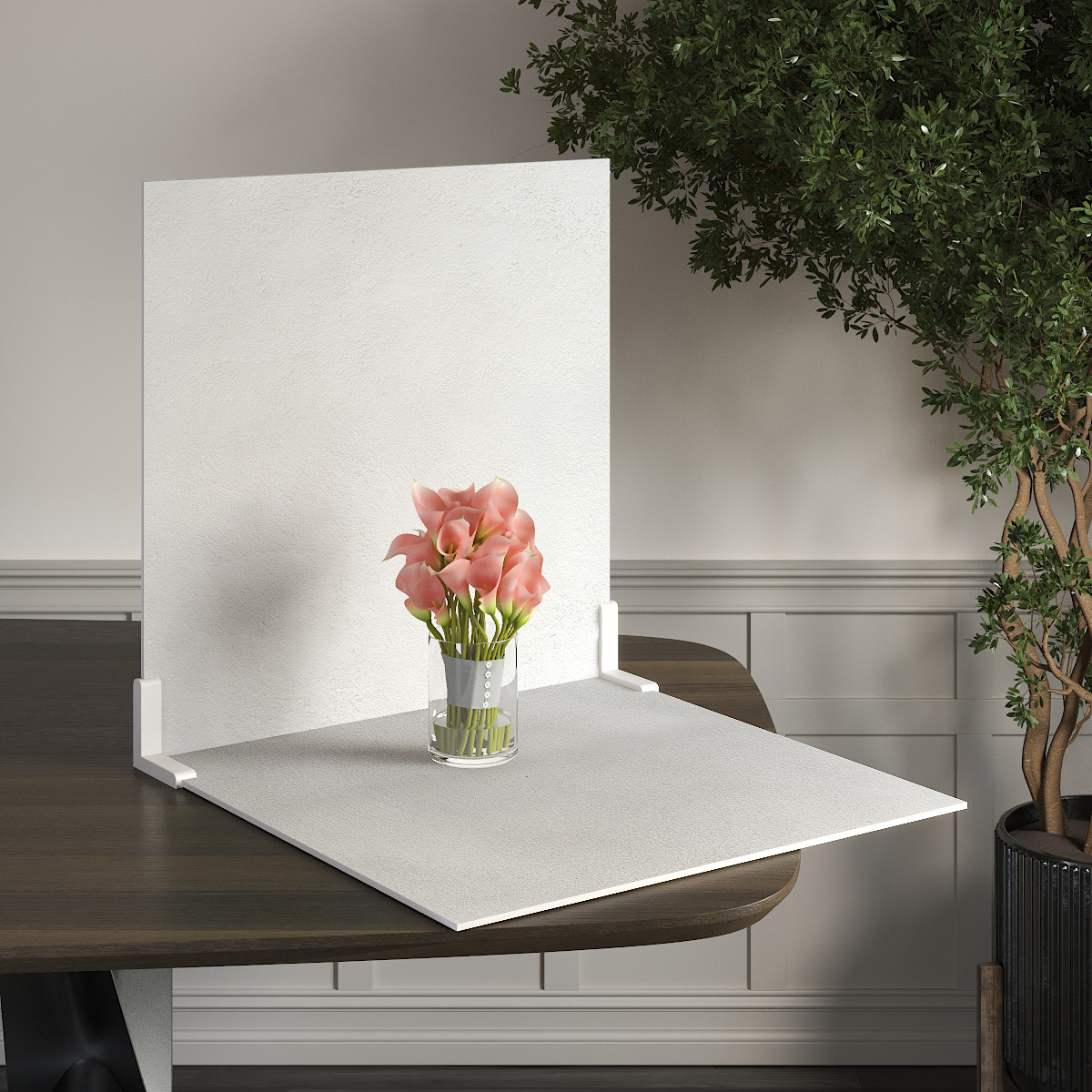 Пластиковий кутовий 2d фотофон, PolyPlast 40x40см - №62264