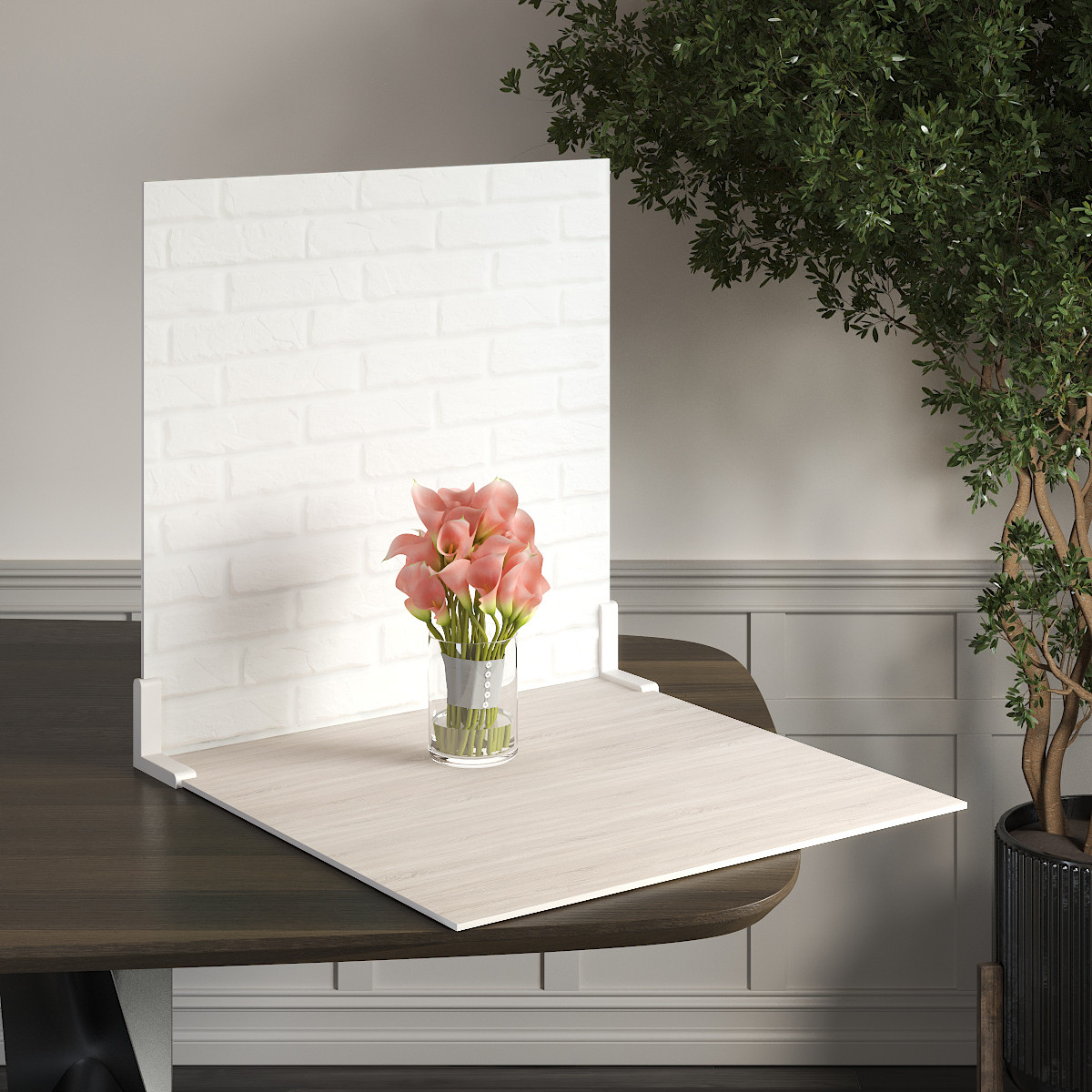 Пластиковий кутовий 2d фотофон, PolyPlast 40x40см - №62269