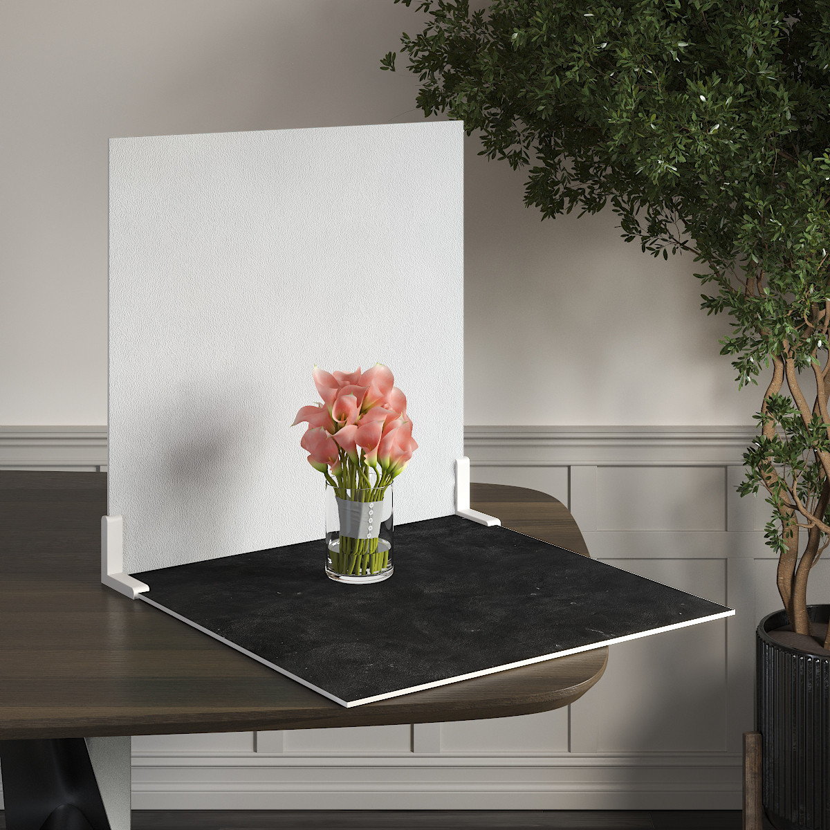 Пластиковий кутовий 2d фотофон, PolyPlast 40x40см - №62272