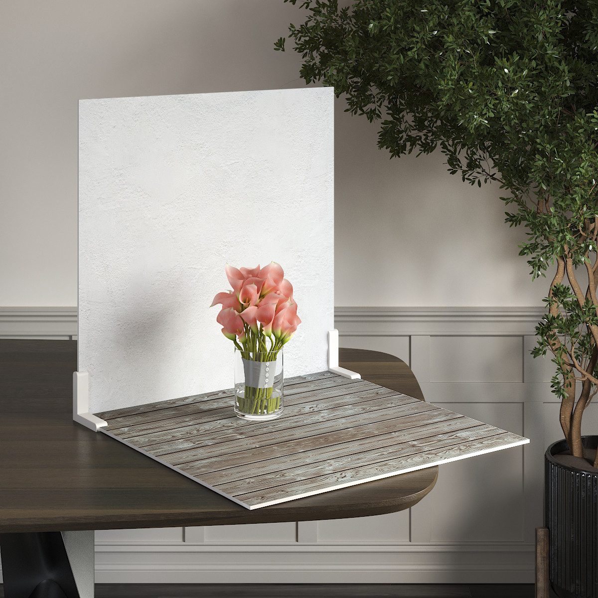 Пластиковий кутовий 2d фотофон, PolyPlast 40x40см - №62274